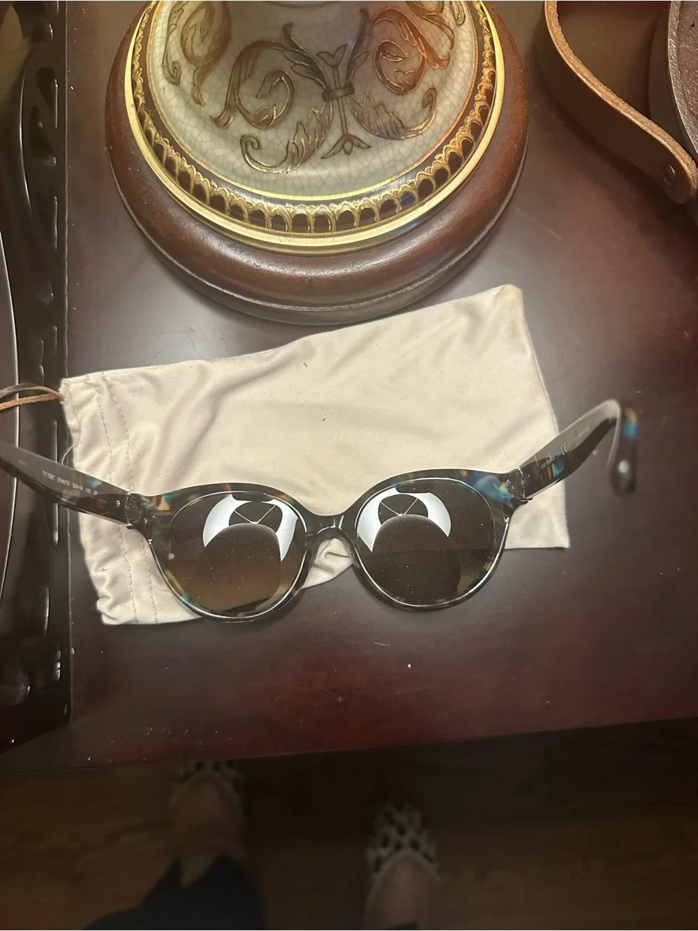 Tory Burch polarized tortoise sunglasses